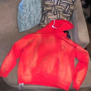 Purple brand hoodie red/orange